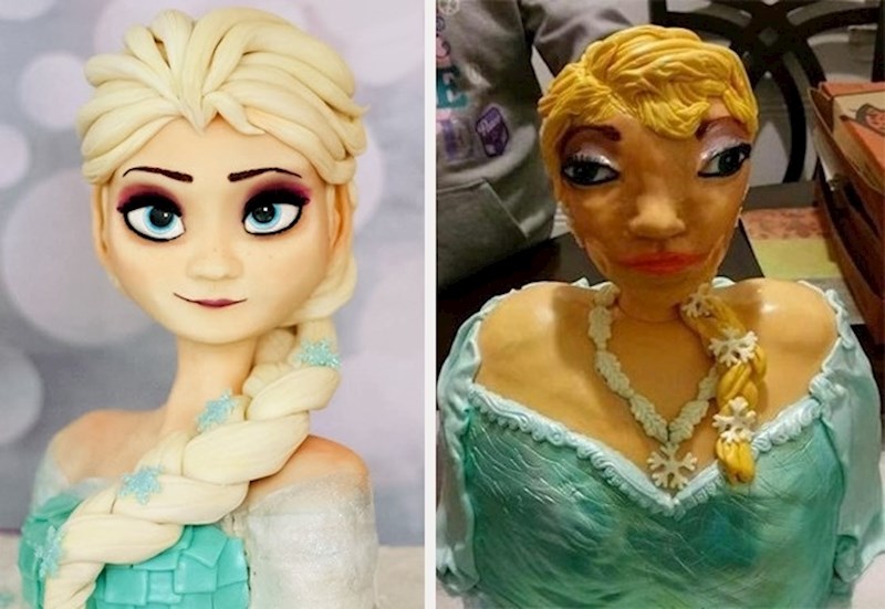 "Lijevo je torta koju smo naručili, desno je ono što smo dobili."