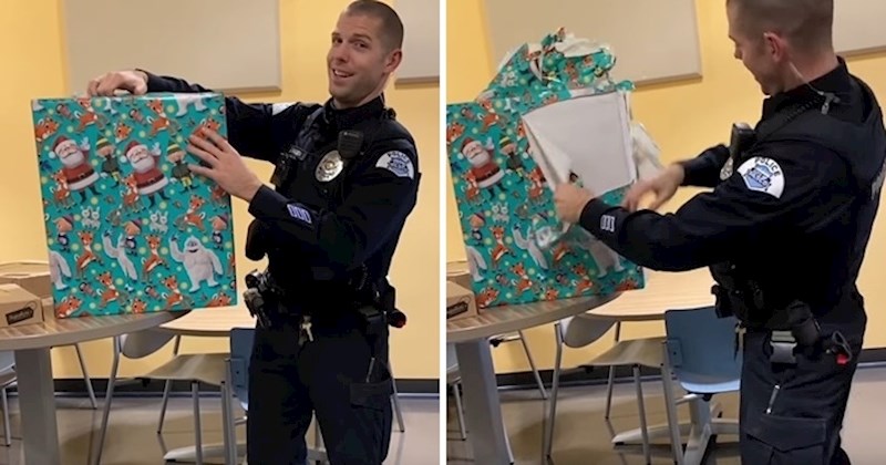 VIDEO Policajac se skoro rasplakao kad je vidio što su mu poklonili