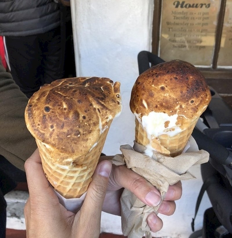 Jeste li ikad vidjeli zapečeni sladoled?