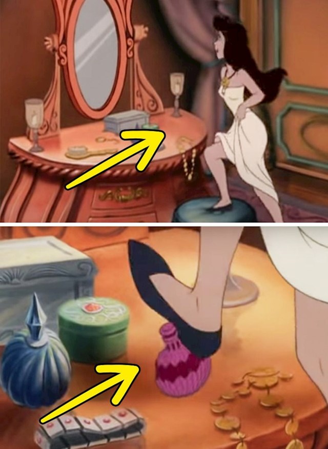 Mala sirena: U sceni gdje se Vanessa gleda u ogledalu, odjednom se pojavljuje bočica koja prije samo par sekundi nije bila na stolu.
