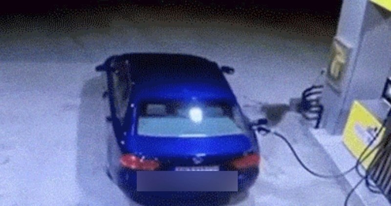 Snimka nadzorne kamere: Došao je natočiti gorivo, a onda je napravio nešto jako glupo