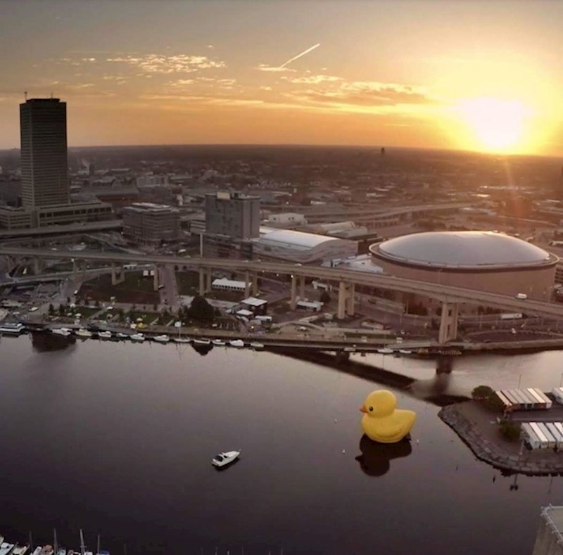 Ova ogromna patkica nije naknadno dodana na fotografiju.