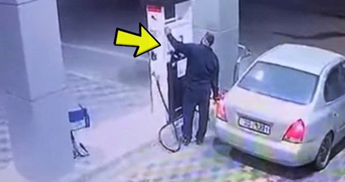 VIDEO Bezobrazni vozač je pokušao pobjeći bez plaćanja goriva, no to mu se odmah obilo o glavu