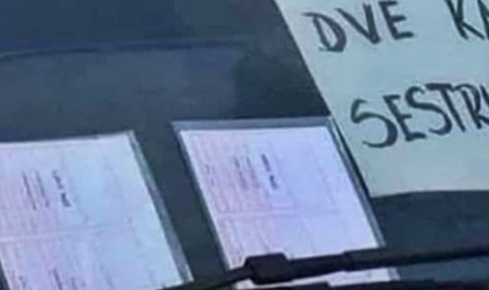 Vozač se jako naljutio kad je dobio kazne, pogledajte što je ostavio na vjetrobranskom staklu
