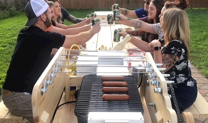 VIDEO Lik je napravio stol idealan za piknike i druženje u dvorištu, pogledajte kako funkcionira
