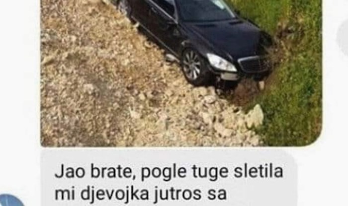 Djevojka mu je sletjela s ceste u skupom autu, prijatelju je otkrio što je nakon toga učinila