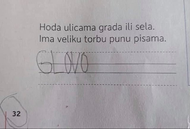 Evo što je napisao: