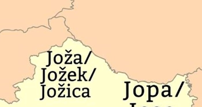 Netko je napravio zanimljivu kartu Hrvatske na kojoj je bitno samo jedno ime