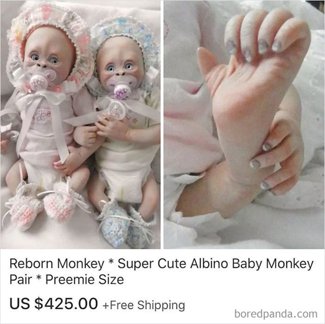 Majmunske albino lutke