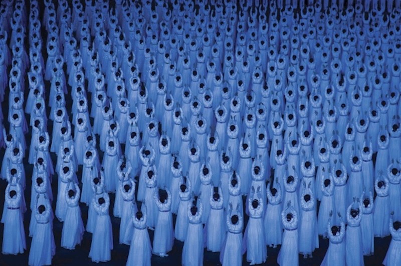 Priredba prije sportske manifestacije u Sjevernoj Koreji