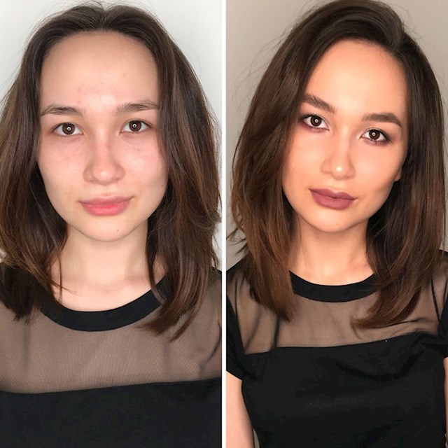 Žene su se prvo našminkale same, a onda ih je našminkala profesionalka: Pogledajte razliku (FOTO) #1
