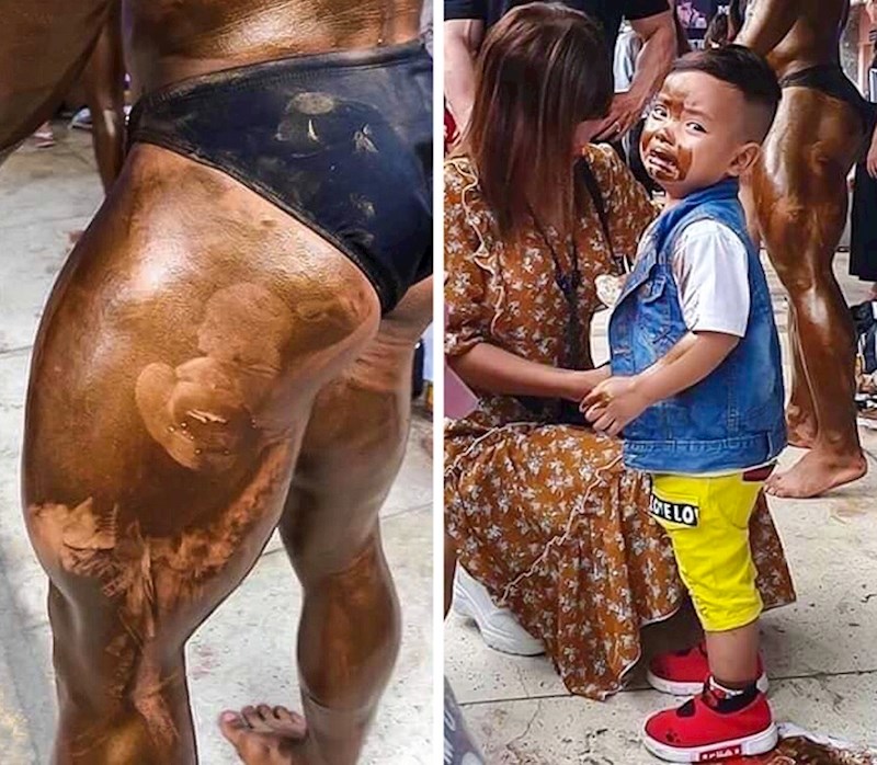 U tom trenutku je shvatio da bodybuilderu noge ipak nisu čokoladne...