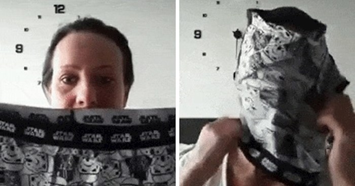 Jeste li znali da se maska za lice može napraviti i od muških bokserica?