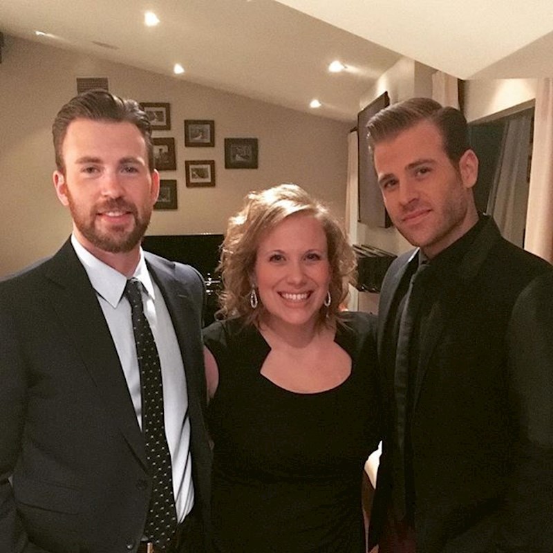 Chris Evans s bratom Scottom i sestrom Carly