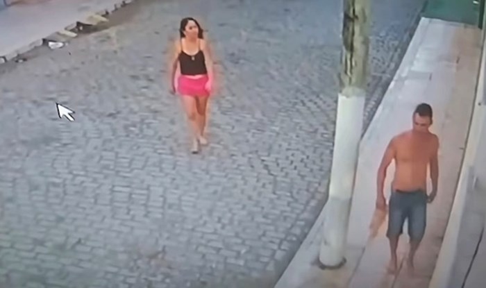 Pogledajte gdje se lik pokušao sakriti od žene, nadzorna kamera je snimila urnebesnu scenu