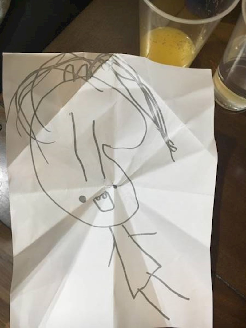 "Kćerkica me danas nacrtala..."