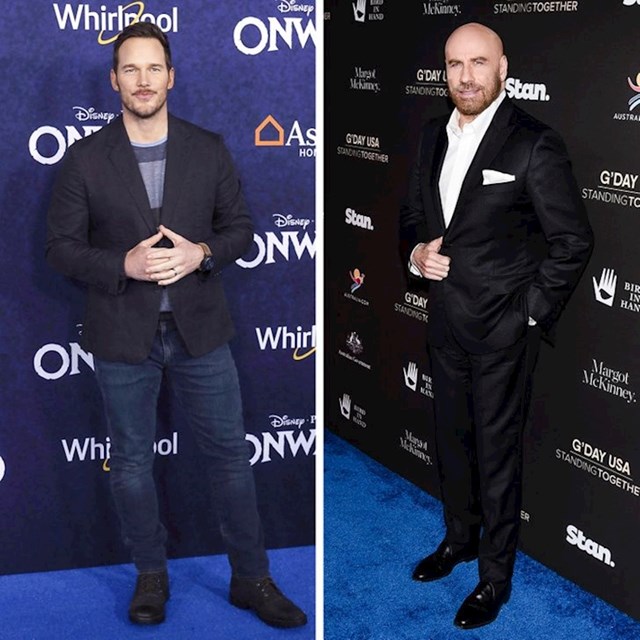 Chris Pratt i John Travolta - 188 cm