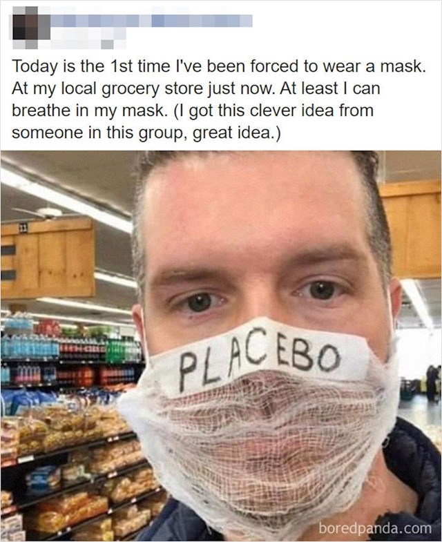 "Bar mogu disati s ovom maskom. Odlična ideja."