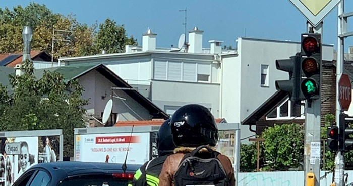 Motoristu iz Zagreba je tablica bila oštećena pa je smislio rješenje kakvo još niste vidjeli