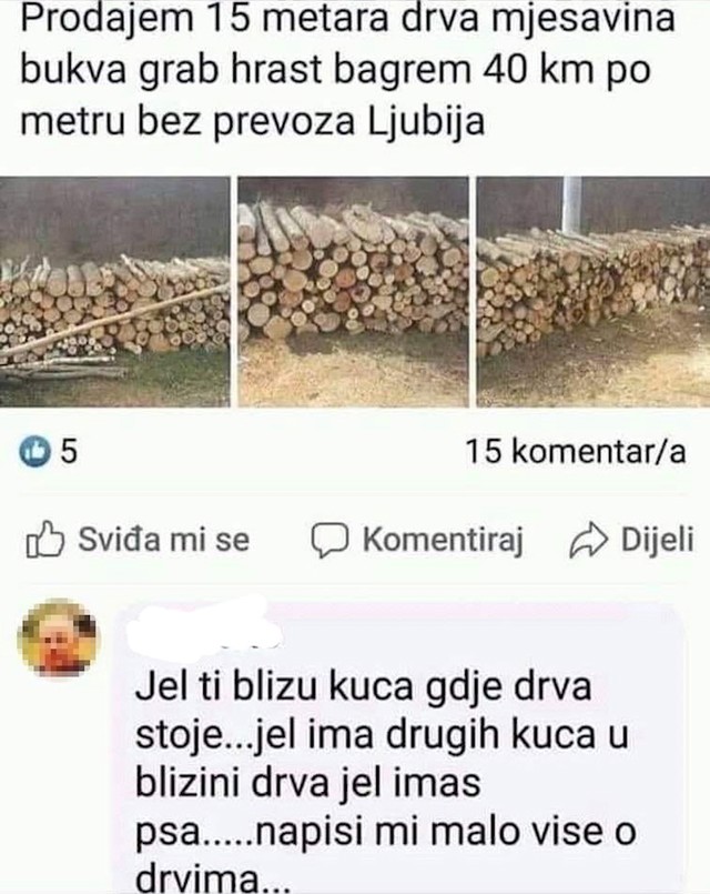 Evo što je napisao: