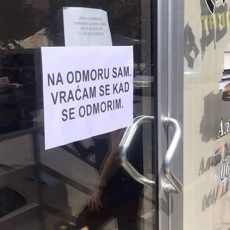 Evo što je napisao: