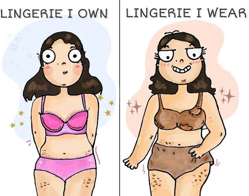 Donje rublje koje posjedujem / Donje rublje koje nosim