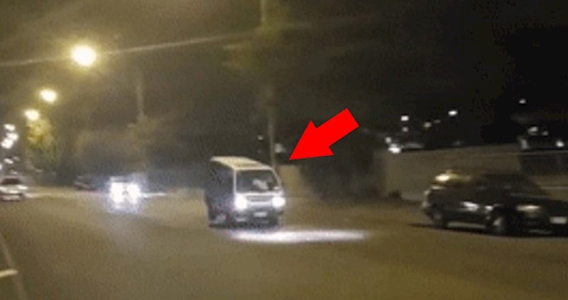 Vozač kombija prenaglo je zakočio, pogledajte što mu se zbog toga dogodilo