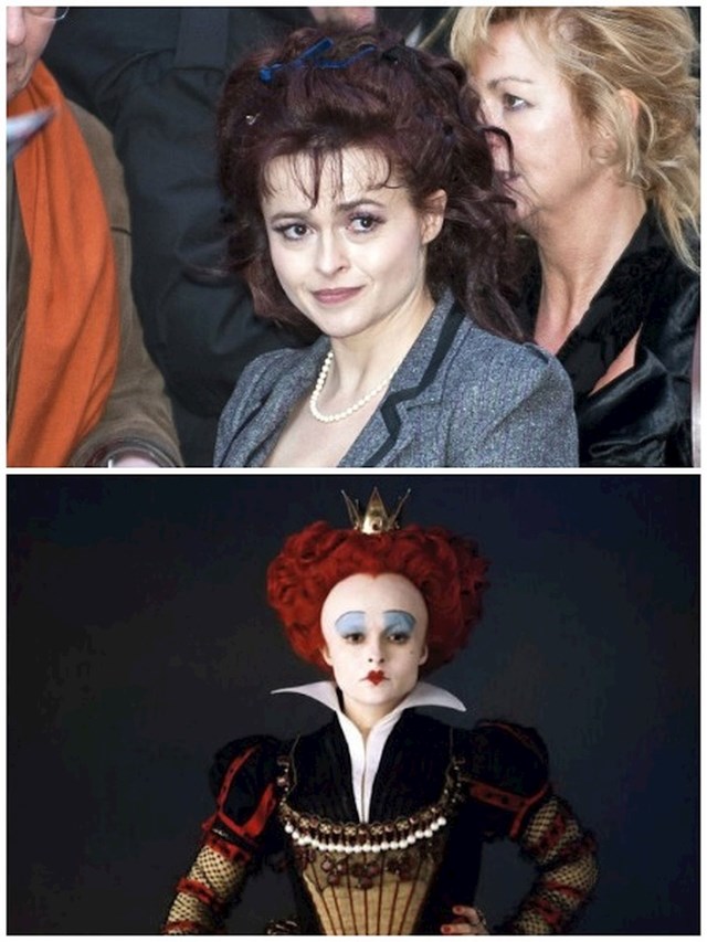 Helena Bonham Carter kao Crvena kraljica u "Alisa u zemlji čudesa"