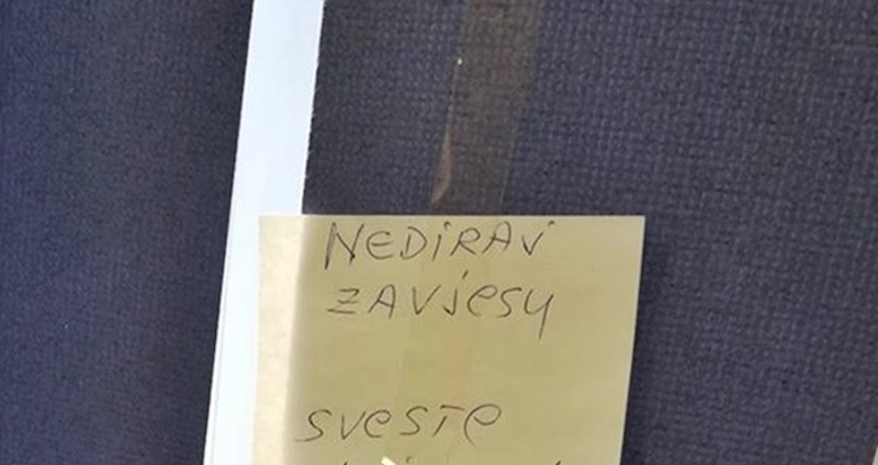 Naživcirana čistačica je ostavila poruku i vrlo jasno svima iskazala nezadovoljstvo