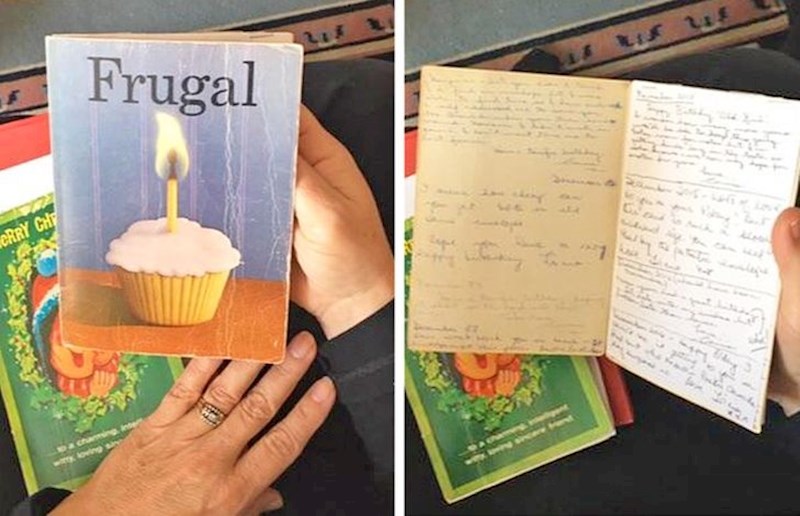 "Moja baka i njena prijateljica sebi svake godine šalju čestitke. Kako bi uštedjele novac, cijelo vrijeme koriste iste čestitke, samo unutra nadopišu tekst."