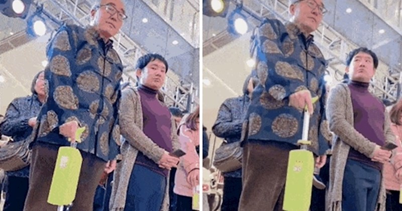 Stariji muškarac je morao čekati u redu, a onda je otkrio da u ruci drži nešto puno više od štapa za hodanje