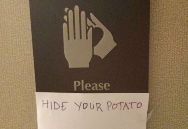 "Sakrijte svoj krumpir"