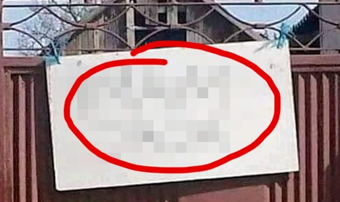 Prolaznika je nasmijao natpis ispred susjedove kuće, najprije mu je nešto drugo palo na pamet