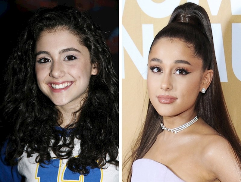 Ariana Grande ima kovrčavu kosu, ali najčešće nosi kosu vezanu u rep.