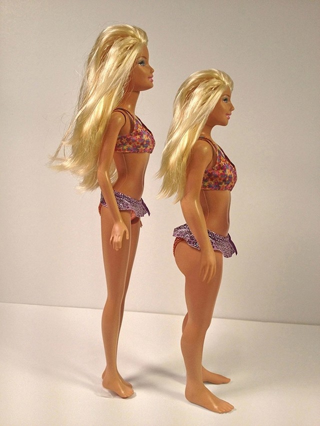 Proporcije Barbie lutke uspoređene s proporcijama prosječne 19-godišnjakinje