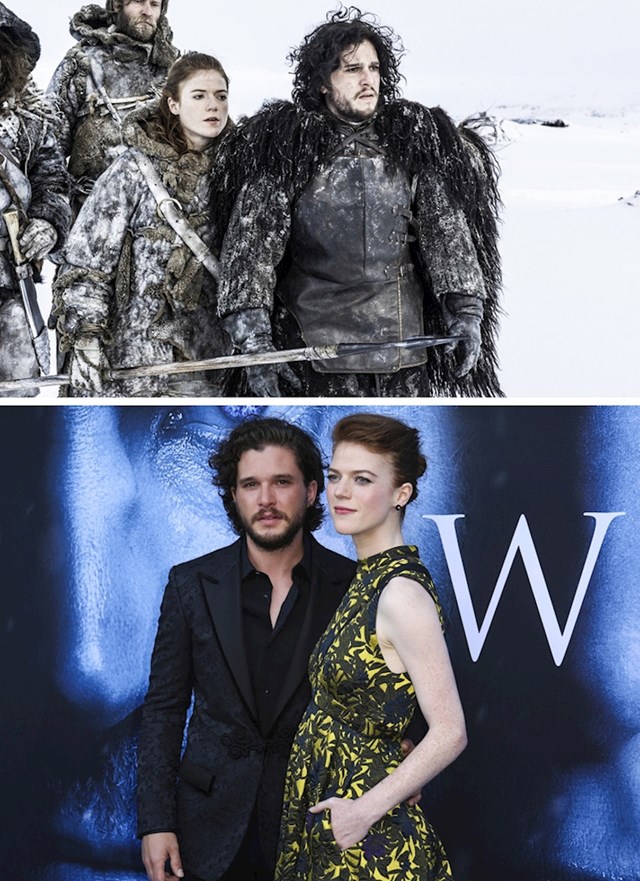 Rose Leslie i Kit Harrington (Igra prijestolja)