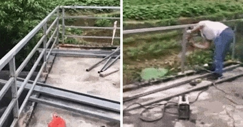 Čovjek je snimio najglupljeg majstora ikad, pogledajte što mu se dogodilo nakon zavarivanja