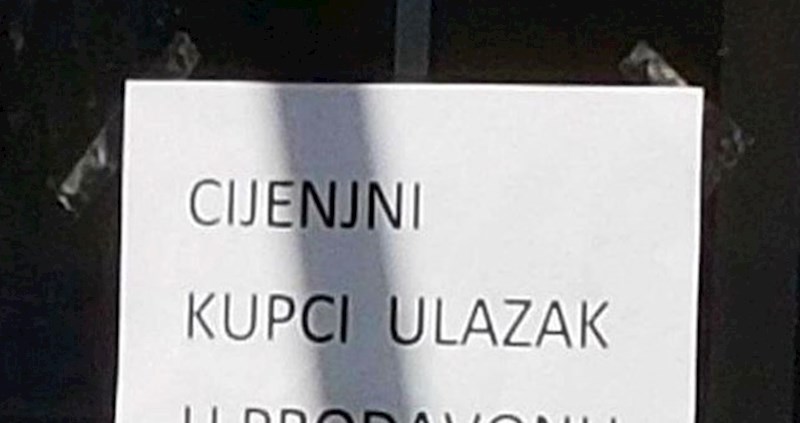 Evo što se dogodi kad obavijest o koronavirusu i maskama napiše radnica kojoj se ne radi