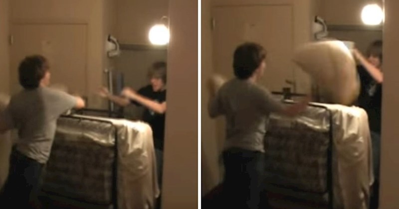 VIDEO Pogodio ga je jastukom, a onda je situacija pošla po zlu