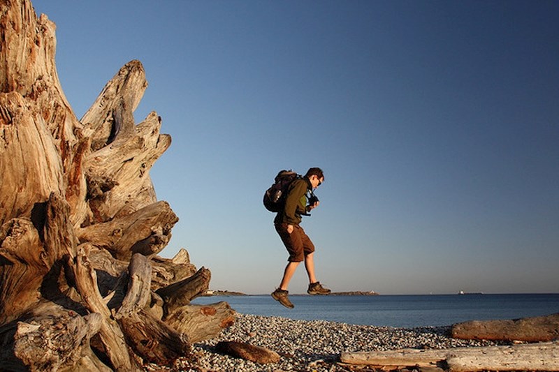 Izgleda kao da hoda po vodi.