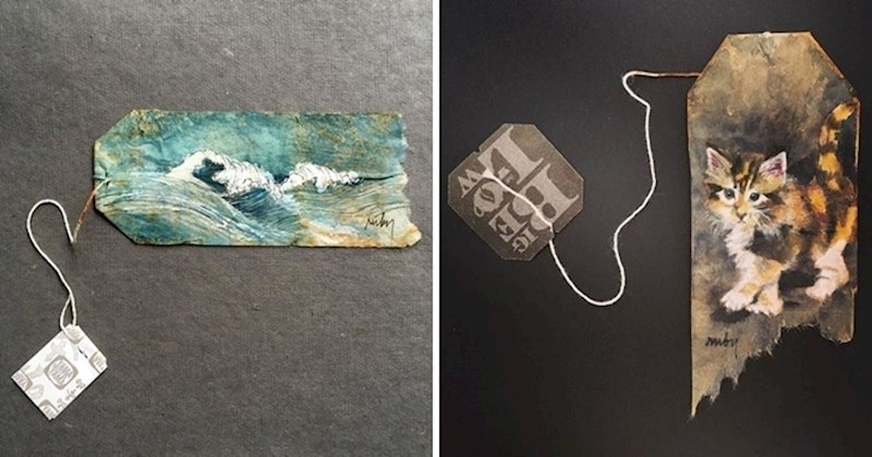 Ova umjetnica stvara nevjerojatne crteže na vrećicama za čaj, od njih je napravila i knjigu