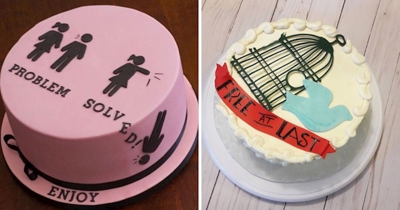 Na društvenim mrežama sve se češće dijele fotografije torta posvećenih slavlju rastave braka