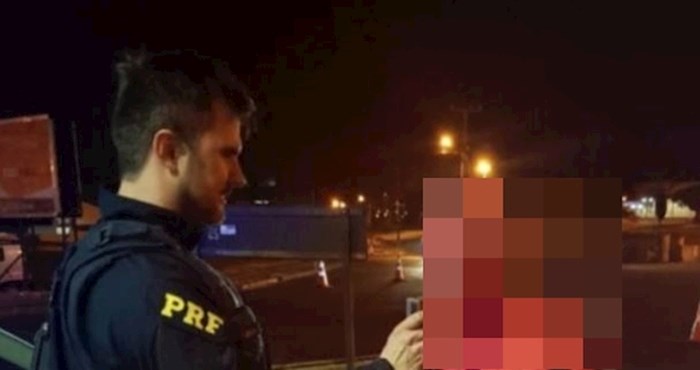 Policajac je zaustavio vrlo čudnog vozača u crvenom, prepoznajte li o kome se radi?