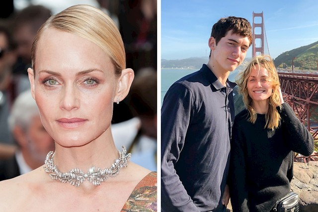 Amber Valletta i njen sin