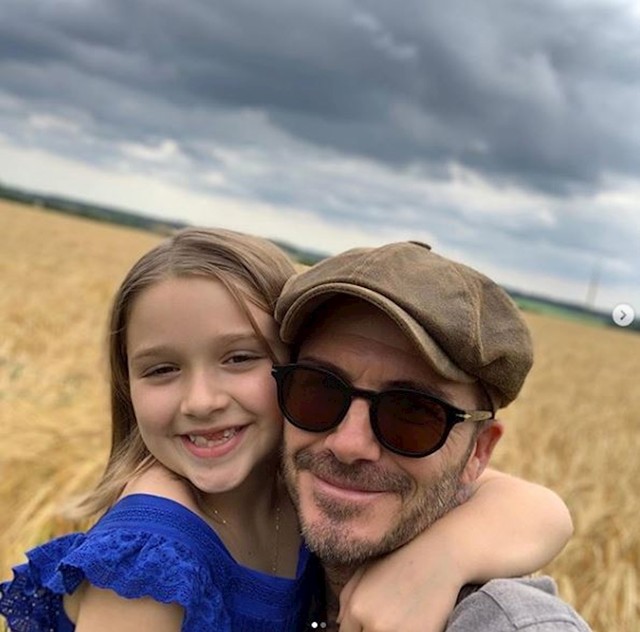 David Beckham i Harper Seven Beckham