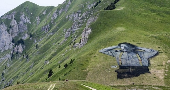 Nevjerojatno veliki radovi švicarskog umjetnika vide se iz aviona