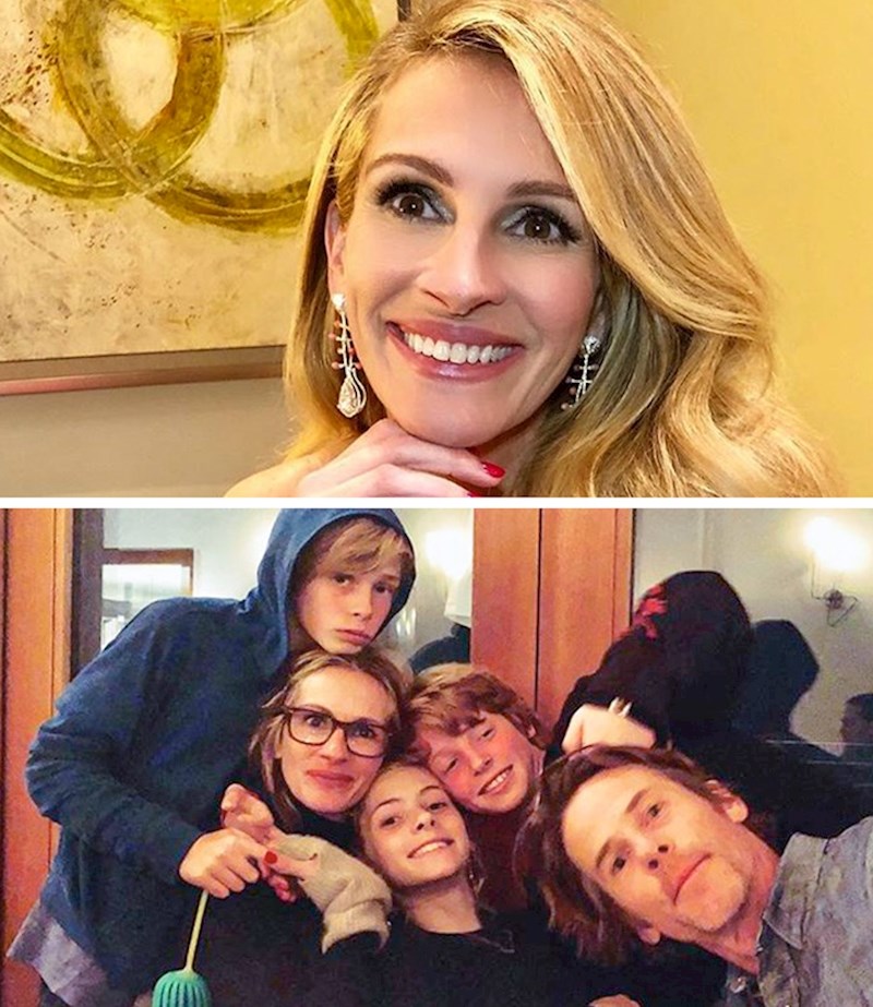 Julia Roberts i njena dva sina i kćer
