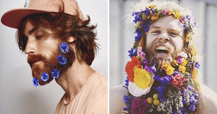 Ovi muškarci vole nositi cvijeće u svojoj bradi, je li to novi trend?