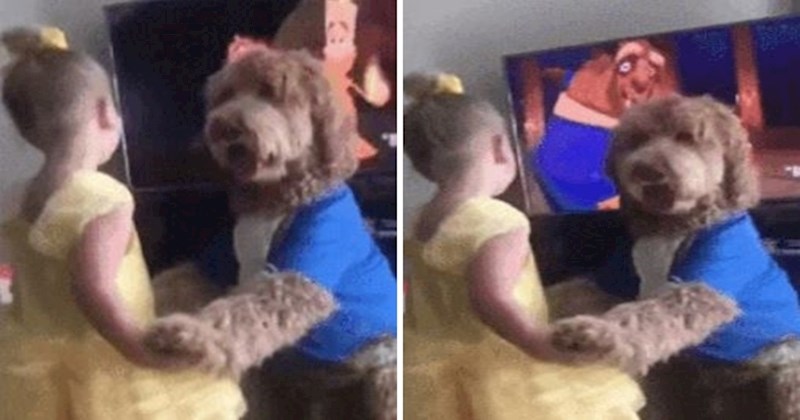 Djevojčica i njen pas zaplesali uz poznati crtić