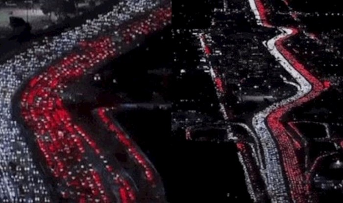 Ova snimka prometne gužve u Los Angelesu šokirala je mnoge